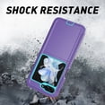 thumbnail image 5 of SPYCASE Tough Series Case for Samsung Galaxy Z Flip 5 5G (2023), [Rugged Protection] Dual Layer Rugged Protective Case with Holster & Kickstand (Purple/Teal), 5 of 6