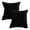 Black, variant on Spring Set of 2 Corduroy Striped Cushion Covers 24X24 Inch Throw Pillow Covers for Living Room 24X24 in 2 Pack