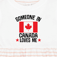 thumbnail image 4 of Inktastic Someone in Canada Loves Me Girls Baby Dress, 4 of 5