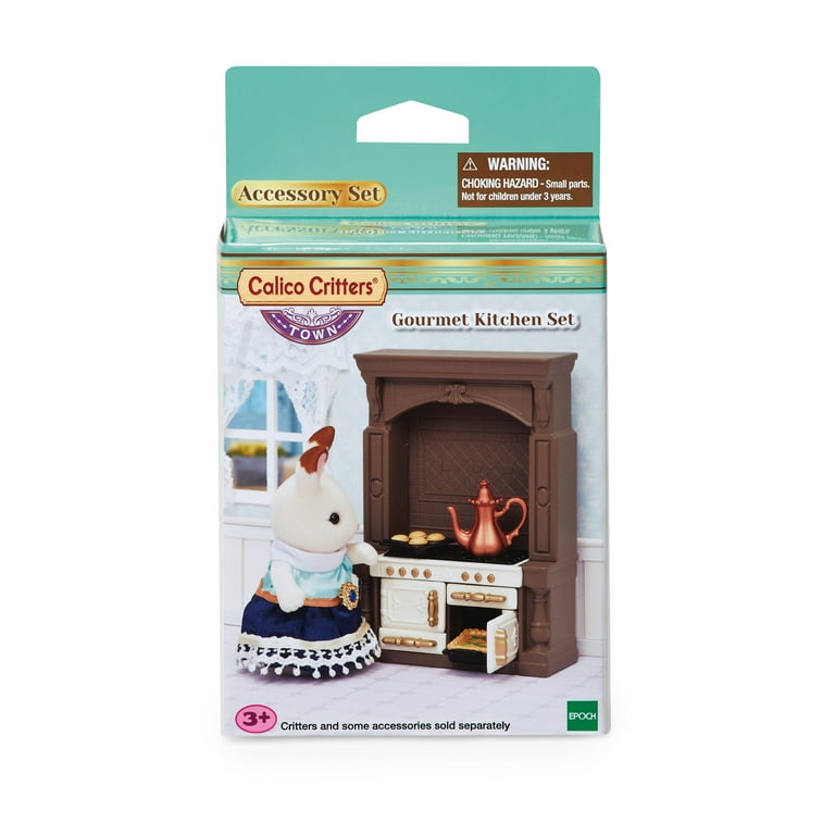 Calico Critters Town Series Gourmet Kitchen Set, Dollhouse Furniture 