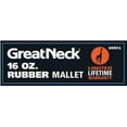 thumbnail image 5 of GreatNeck Rubber Mallet with Fiberglass Handle, 16 oz, 5 of 6