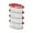 C, variant on Storage Box - Stackable Food Storage Containers with Lids, Multi-Layer Airtight Sealed Organizer Box, Portable Lunch Containers for Kitchen Pantry Travel Camping , Red D, 1Pcs