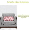 thumbnail image 4 of Oreiller en Chevron Corail 18.5x8, 4 of 6