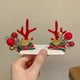 thumbnail image 5 of Xihbxyly Horquilla Navideña, Diseño de Árbol Festivo, Bonita Decoración con Clip, Regalo Ideal para Fiestas, Juegos de Rol, Fácil de Guardar, 1 Par de Horquillas., 5 of 5