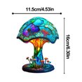 thumbnail image 3 of Lámpara Noche Decorativa Hongos Pintura Planta Resina Retro La Los Champiñones 15 Cm Cargo USB para Oficina en El, 3 of 9