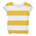 thumbnail image 4 of Ruyang Kids Girls Striped T Shirts Round Neck Loose Fit Short Sleeve Summer Casual Lightweight Outdoor Athletic Tee Tops, 4 of 7