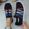 thumbnail image 2 of Zapatillas deportivas de mujer, de malla de color liso, transpirables, cómodas, informales y ligeras, para correr, 2 of 8