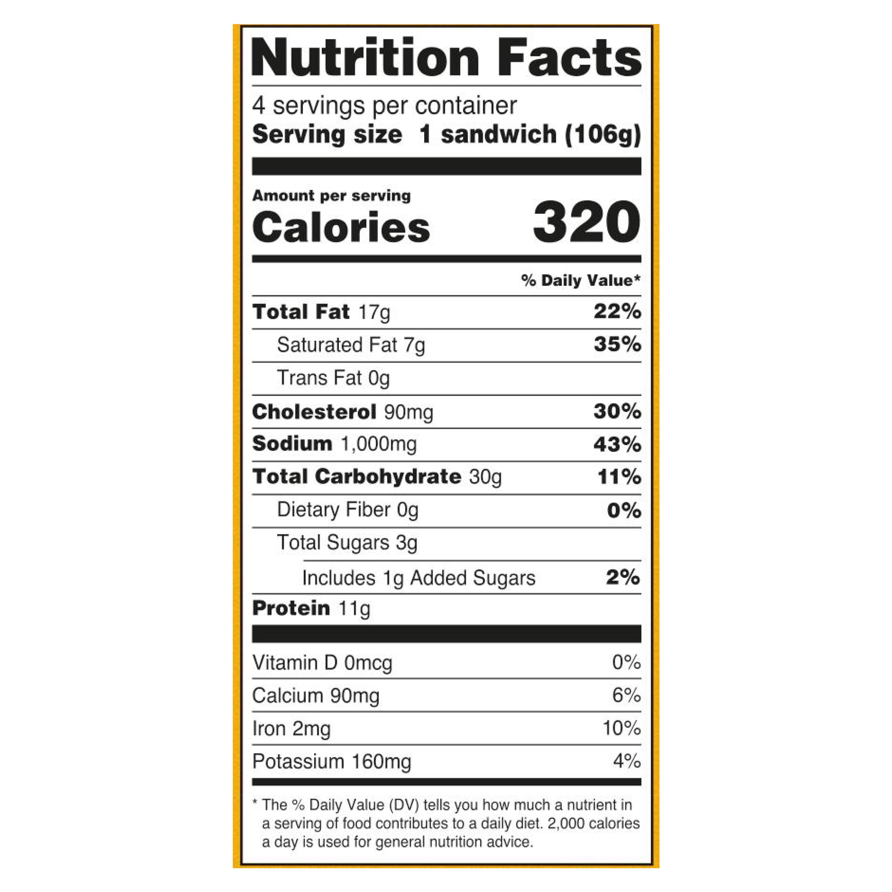 Great Value Biscuit Sandwiches Bacon Egg and Cheese, 3.76 oz, 4 Count (Frozen)