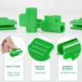 100PCS Greenhouse Clamps, Plastic Pipe Clamps for 11mm Plant Stakes