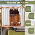 thumbnail image 3 of Topchances, Blackout Collection, Waterproof Grommet Top Curtain Panels, UV Protectant Privacy, 52 x 94 in, 3 of 9