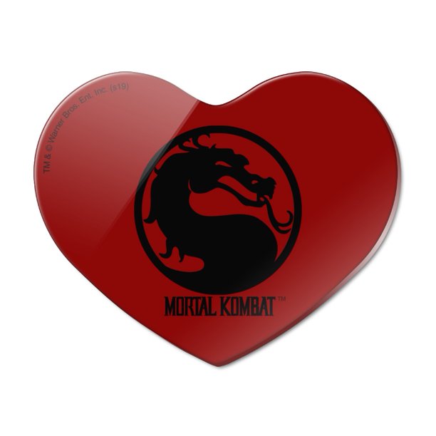 Mortal Kombat Symbol Heart Acrylic Fridge Refrigerator Magnet Walmart Com