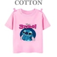thumbnail image 2 of Camiseta de algodón para niños de Lilo Stitch Anime, camisetas para niños, camisetas para niños, camisetas casuales de manga corta con cuello redondo de moda de verano 2024, 2 of 5