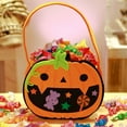 thumbnail image 2 of Sac de Bonbons Citrouille d'Halloween C en Non-Tissé, Fourre-Tout pour Fournitures de Fête « Trick Or Treat », Sac Réutilisable pour la Collecte de Bonbons, Design Amusant pour Activité d'Halloween pour Enfants 0,09 Lb, 2 of 6