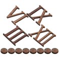 thumbnail image 4 of DIY Modern Large Wall Clock with Roman Numerals 1 Set Wooden Frameless Numbers for Living Room Bedroom Office Home Decor, 4 of 5