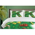 thumbnail image 4 of Ambesonne Christmas Alphabet Duvet Cover Set, Letter of K Art, 2-Calking, White Green, 4 of 7