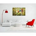 thumbnail image 6 of HFDF 3 Panels Parrot Wall Art: Tropical Rain Forest Animal Picture Canvas Print Painting For Living Room Wall Decor Beautiful Bird Poster Farmhouse Modern Home Decorations 12x16inch Framed, 6 of 7