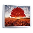 thumbnail image 2 of Designart Tree Maple framed wall art decor, Tree Maple framed wall Art, Light Through Orange Maple Tree Euphony , Extra large Traditional White Framed Wall Art, White Color Frame, 2 of 5
