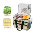 thumbnail image 2 of FORMRS Insulated Cooler Bag 24 Cans Capacity Soft Leakproof Lunch Box with Side Pockets, Colorful Flower, 2 of 7