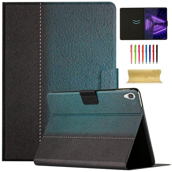 Dteck Case for Lenovo Tab M10 HD 2nd Gen (TB-X306X)/Smart Tab M10 HD 2nd Gen (TB-X306F) 10.1" 2020, Folio Flip Stand Protective Cover with Magnetic Closure Credit Card Slots Holder, Green
