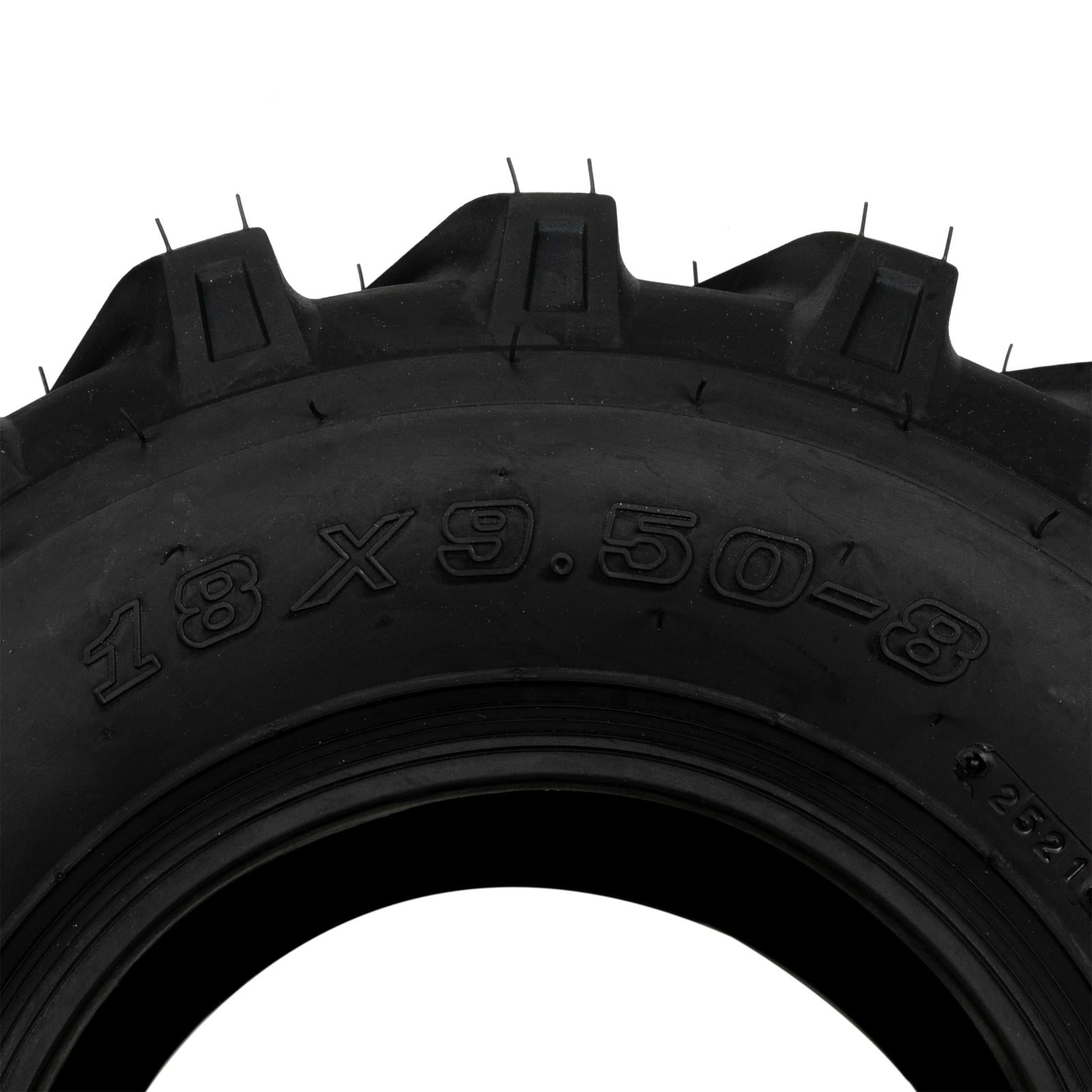 Ktaxon 18x9.50-8 Tubeless Bar Lug Turf Lawn Mower Tires, 2PR Drive Tires for Riding & Zero Turn Mowers, 2 Pack