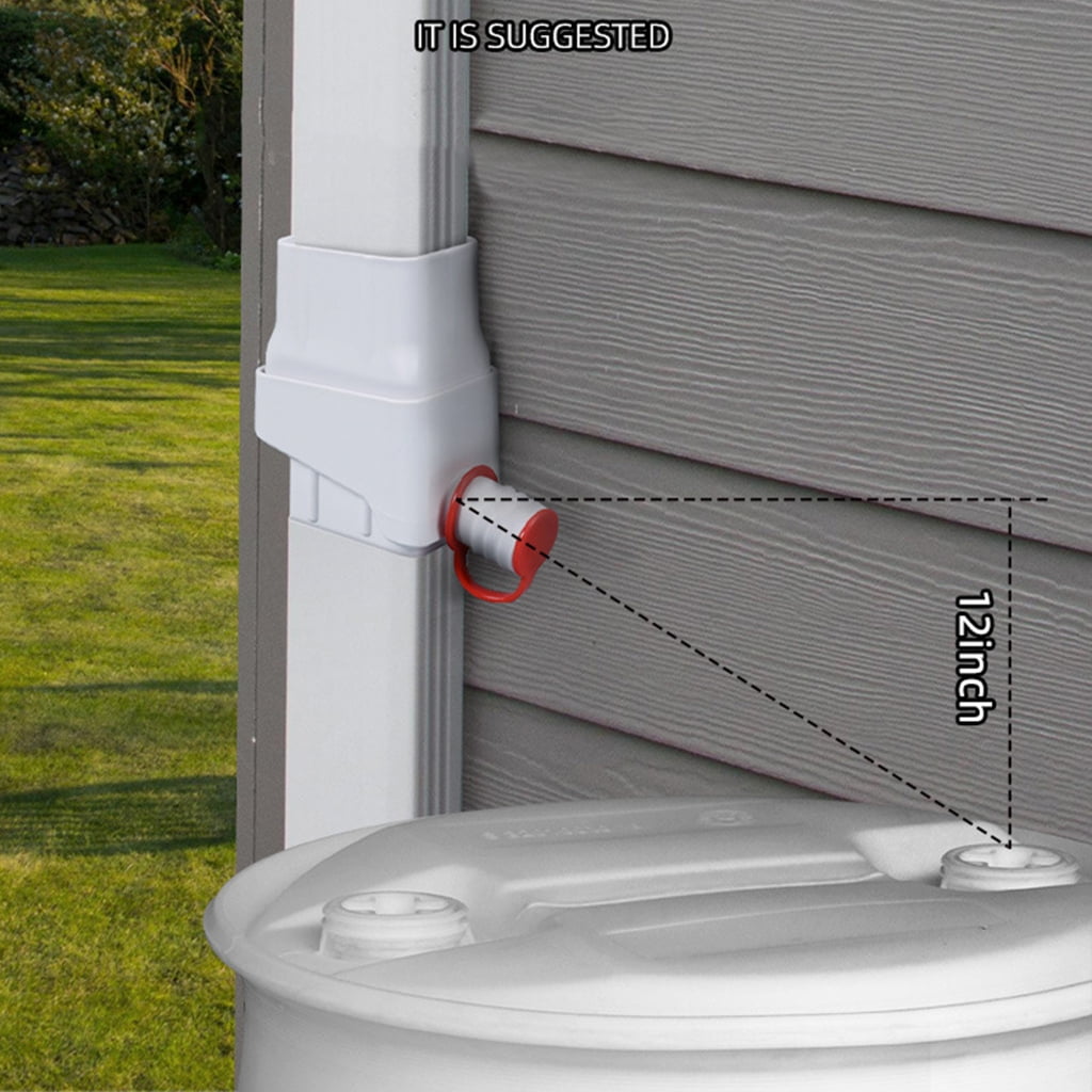 SDFGTstore Professional Grades Rain Barrels Diverter Downspout Compatible Heavy Type
