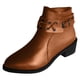 thumbnail image 1 of NECHOLOGY Botas Mujer Adulto Femenino Zapatos Botines mujer Botas con hebilla de cinturón de Metal de mezclilla Retro zapatos de mujer nueva manga de tacón de mujer (Brown, 6.5), 1 of 7