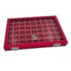 thumbnail image 2 of Exquisita caja de almacenamiento de joyería bandeja de exhibición 24 compartimentos tapa de vidrio, 2 of 2