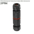 thumbnail image 1 of 2Pin Waterproof Junction Box Case Electrical Cable Wire Connector Outdoor Ip68, 1 of 7