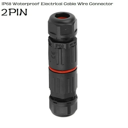 

2Pin Waterproof Junction Box Case Electrical Cable Wire Connector Outdoor IP68