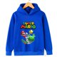 thumbnail image 3 of Ropa infantil con estampado creativo de Super Mario, sudadera informal de calle para hermano, sudadera deportiva para exteriores, sudadera con capucha para hermano de 3 a 14 años, 3 of 5