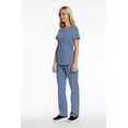 thumbnail image 2 of Elements EL9925 Women's Four Way Stretch Scrub Set Ceil Blue Large, 2 of 2
