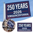 thumbnail image 2 of Double Sided 250th Anniversary American USA Flags 3x5 Outdoor- Vivid Colors 3Ply 1776-2026 250 Years Birthday Patriotic Flags Banners- Heavy Duty 100% Polyester with 2 Brass Grommets, 2 of 6
