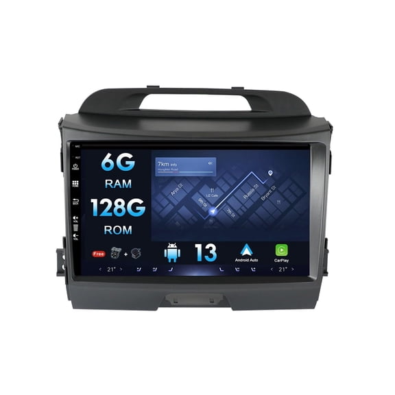 Sehmtoo Car Radio Sehmtoo Android Double Din Car Stereo Fit for Kia Sportage 2011-2016 - 9 inch Car Navigation Carplay DSP Head Unit Support DAB  |SWC|Bluetooth| Mirrorlink| USB| WiFi| 6G 128G