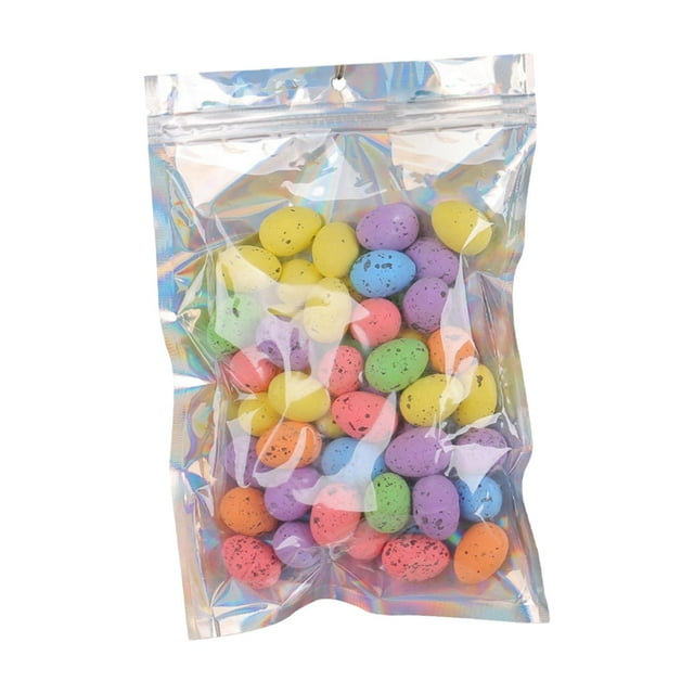 yuksok 50 Pieces Easter Eggs Faux Fake Eggs for Spring Photo Prop Home Garden Decor Colorful dark spots