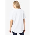 thumbnail image 2 of Woman Within Plus Size Short-Sleeve Crinkle Shirt, 2 of 6