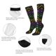 thumbnail image 3 of Fotbe Mardi Gra Geometric Calcetas Divertidas Estampadas para Hombre y Mujer, Calcetas de Algodón hasta la Rodilla para Caminar, Correr, Enfermería y Embarazo, 3 of 6