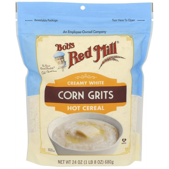 Bob's Red Mill Southern Style White Corn Grits 24 Oz Pack of 4