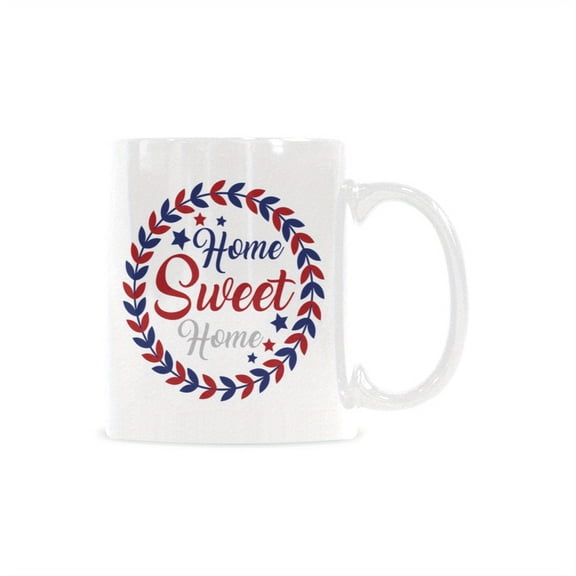 1 cup, United States Independence Day coffee cup, Fourth of July coffee cup, American flag patriotic mugs, 11 oz ceramic mug,
