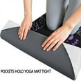 thumbnail image 3 of Black Halloween Ghost Spider Pattern Hot Yoga Mat Towel Non Slip for Hot Yoga - Quick-Drying Yoga Mat Cover with 4 Corner Pockets with Travel Bag - Hot Yoga Towel Non Slip 70"x26", 3 of 6