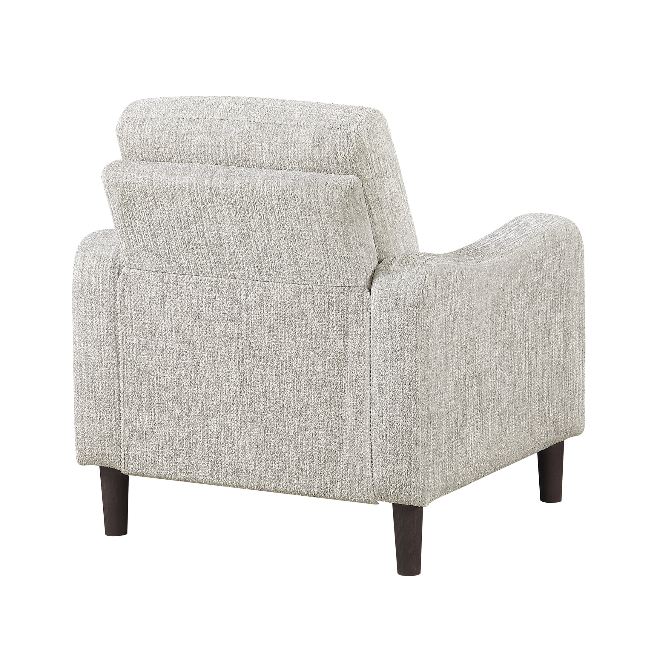 OakvillePark Ravello Chenille Chair with Sloped Track Arms, Taupe