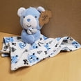 thumbnail image 5 of Baby Essentials Minky Doll Animal Snuggler Blanket for Newborns, Infants, Toddlers, Cuddling, Naptime and Bedtime in Berry Blue Bear, 5 of 6