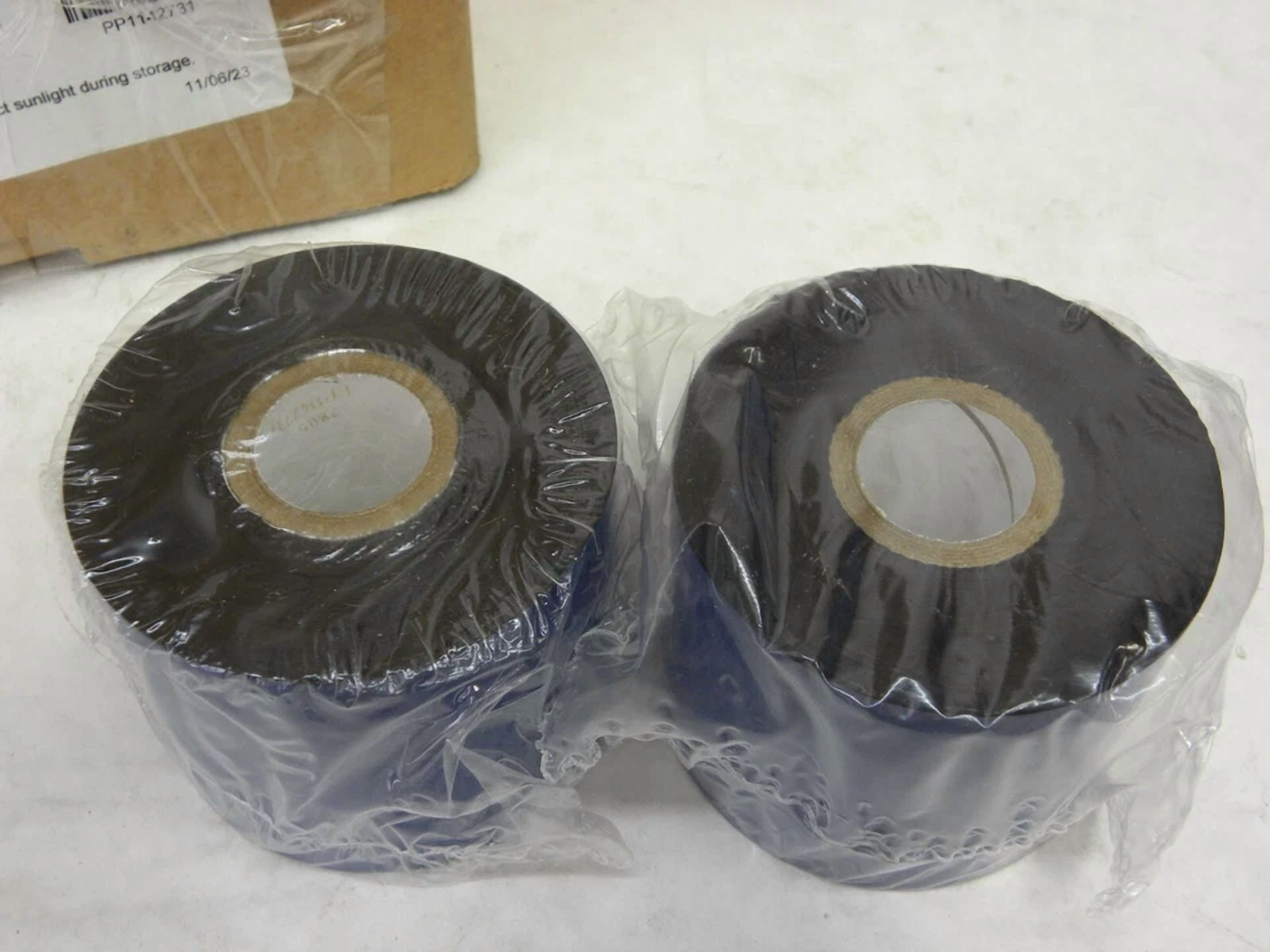 BUTTERFLY- 2 Rolls- 2.52" X 1476' Trx 55 Resin Wax Thermal Transfer Ribbons For Zebra