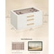 thumbnail image 5 of Caja de Joyas SONGMICS de 3 Niveles con Tapa de Vidrio Blanco Crema, 5 of 6