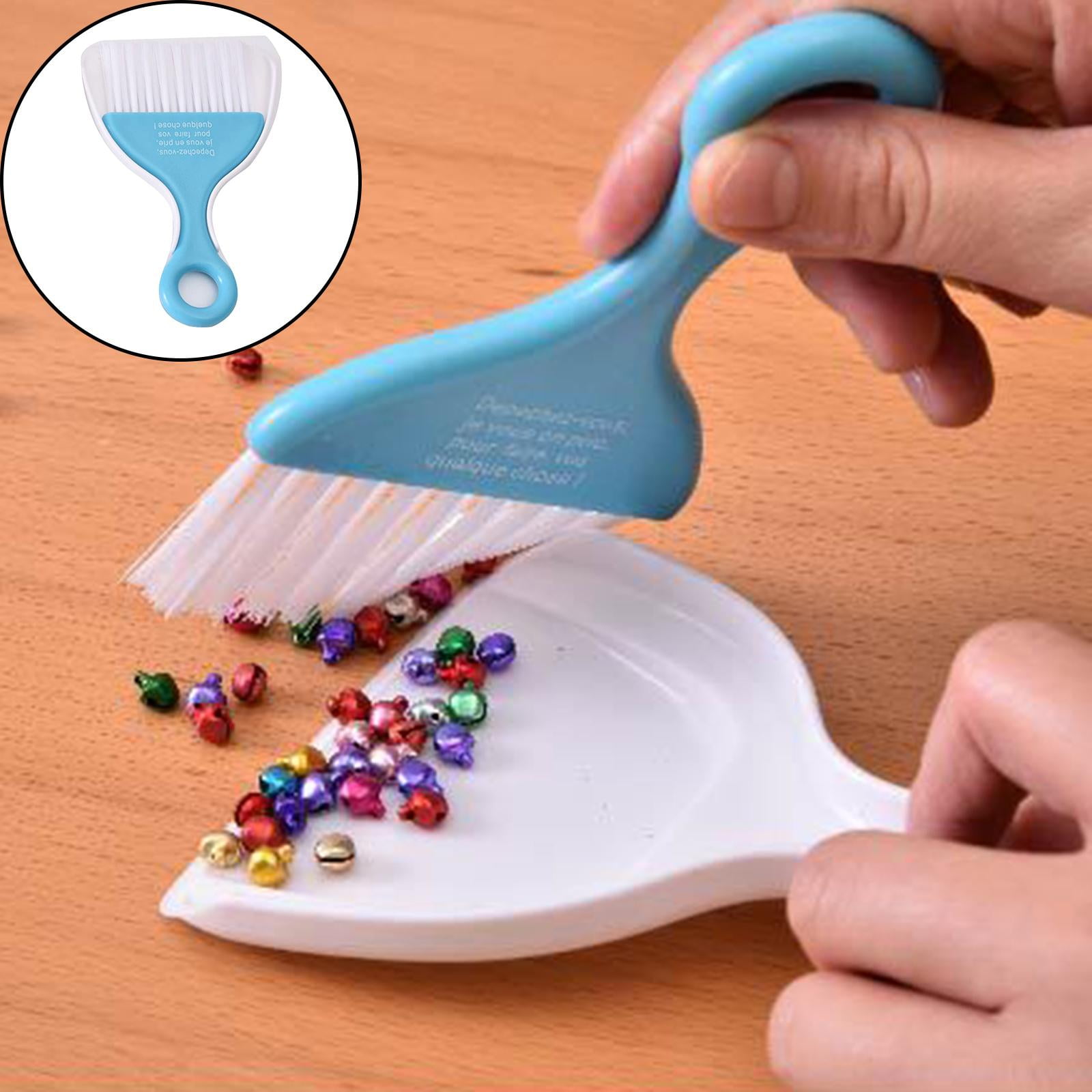 Small Dustpan and Brush Set, Whisk Broom and Dust Pans Playset Desktop