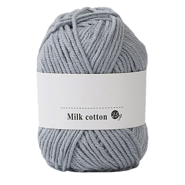 Uuiauoio 25g Soft Comfortable Cotton Blend Milk Yarn Fabric Wool Crochet Knitting Supplies for Handcrafts Spinning Materials