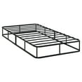 thumbnail image 2 of Twin Size Mattress Foundation In Black Metal & Textured Fabric, 8.5" Elevation, 12 Support, Easy Installation, 350lb Max Weight Capacity, Bedroom Significant Ingredient Cover, Height, Fixture, 2 of 6