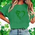 thumbnail image 6 of UAMVSH Womens St Patricks Day Shirt Festival Print Short Sleeve T-Shirt Fashion Casual Crewneck Tops Gifts for Women S-XXL, 6 of 6