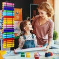 thumbnail image 3 of Vinyl Storage Storage Rack Oxford Weatherproof with 48 Roll Compartments Hanging Craft Vinyl Storage Rack Clear Window for Home Office, 3 of 7