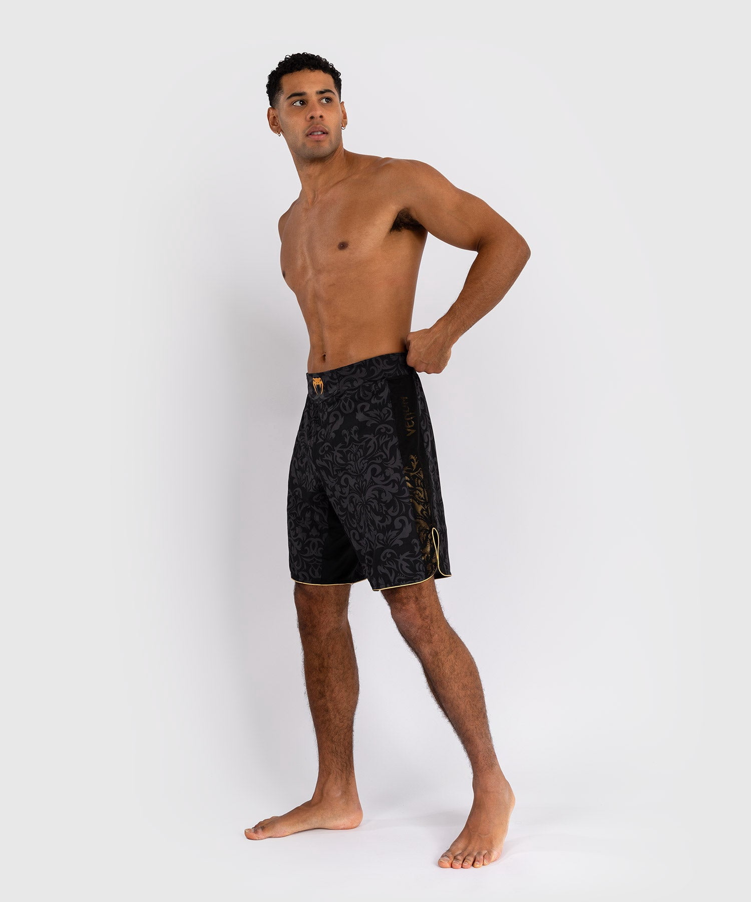 Venum x Ilia Topuria Unmatched Fight Shorts - Black/Gold - Medium