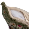 thumbnail image 4 of Creative Co-Op Cotton Slub Flower Pillow with Embroidery, Beads and Lace Trim, Multicolor, 4 of 5